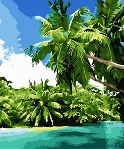 Caribbean Island Paint By Numbers