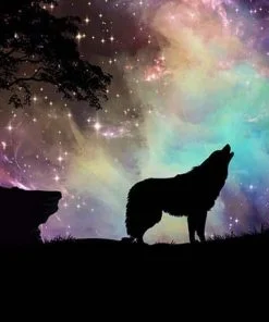Wolf Silhouette Paint By Numbers