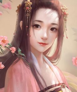Japanese Girl Paint By Numbers