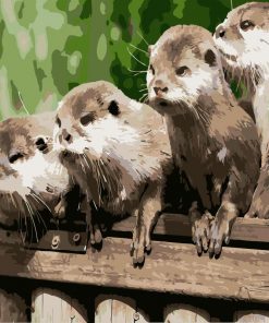 Asian Small Clawed Otter Paint By Numbers
