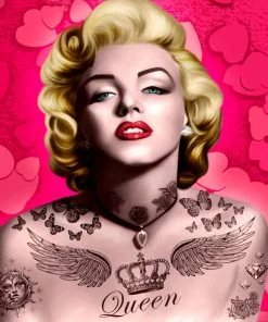 Marilyn Monroe Tattoos Paint By Numbers