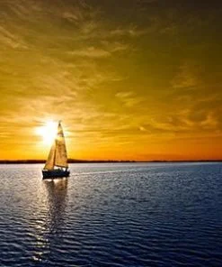 Sunset Sailing Paint By Numbers
