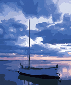 Boat After The Storm Paint By Numbers