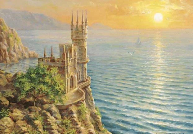 Swallows Nest Castle Paint By Numbers