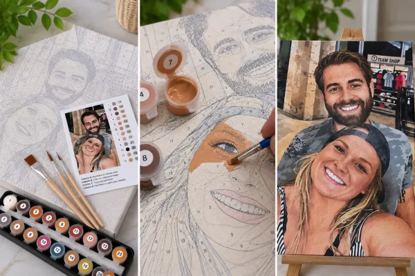 Three painting stages: prepare the kit, match paint to a numbered section and finish the custom
painting