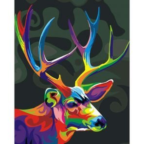 Colorful Deer Paint By Numbers