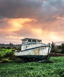 Abandoned Boat paint by numbers