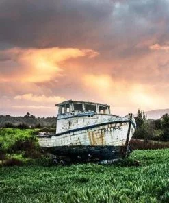 Abandoned Boat paint by numbers