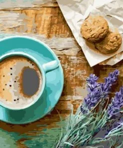 Coffee Cup And Cookies Paint By Numbers