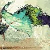Ballerina In Green Paint By Numbers