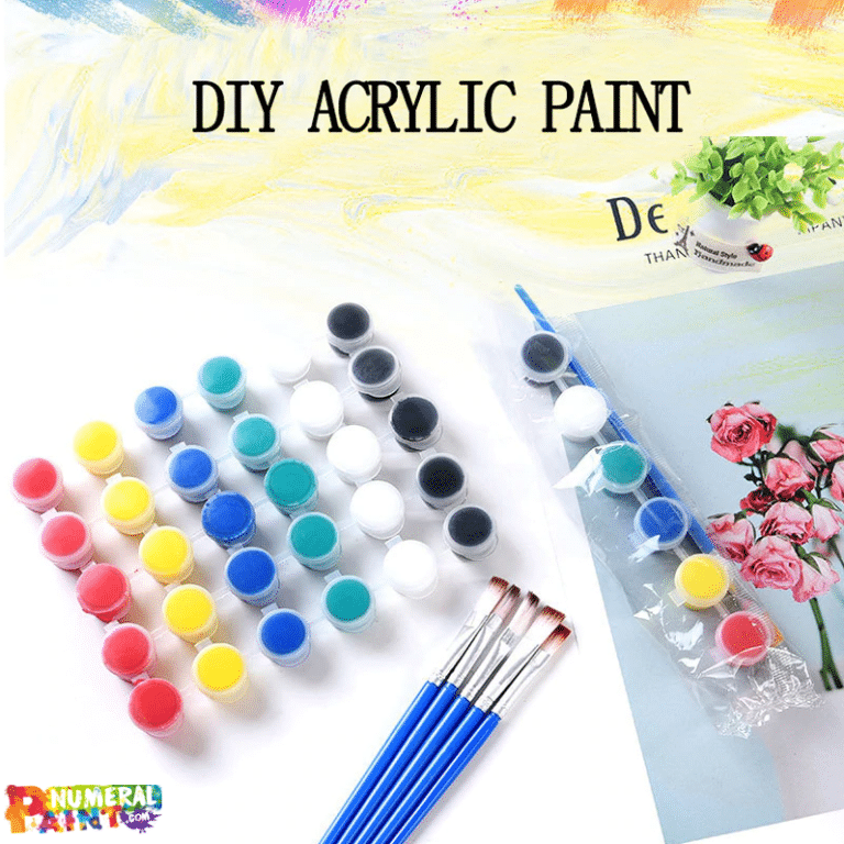 68 Acrylic Paint Set For Paint By Numbers Numeral Paint Kit