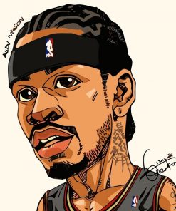 Allen Iverson Paint By Numbers