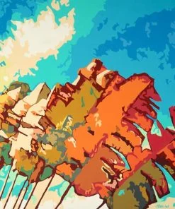 Aloha Leaves Paint By Numbers