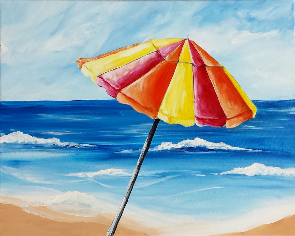 Beach Parasol Paint By Numbers