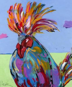 Colorful Rooster Paint By Numbers