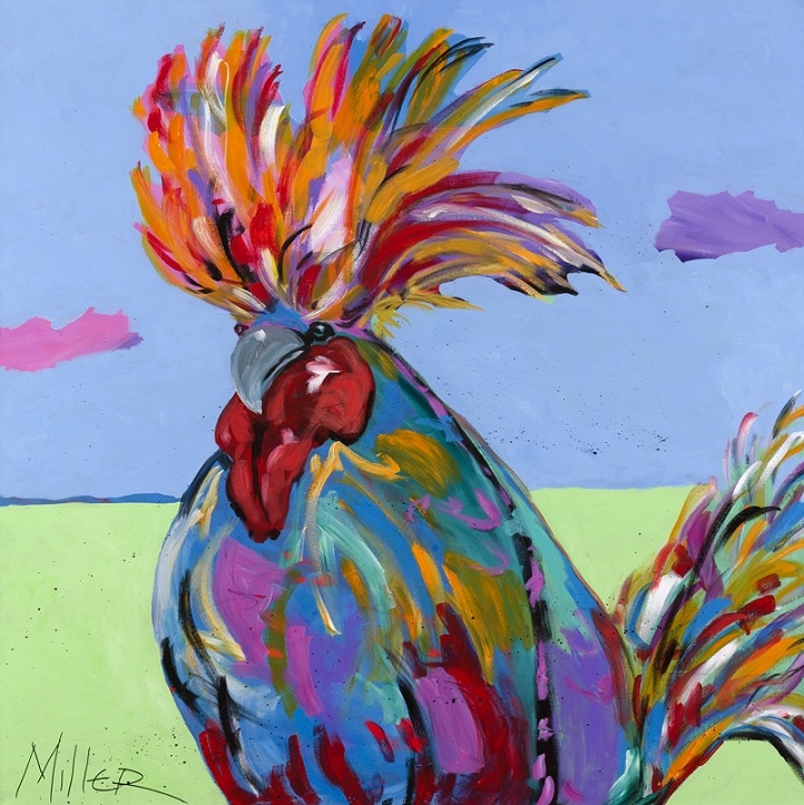 Colorful Rooster Paint By Numbers