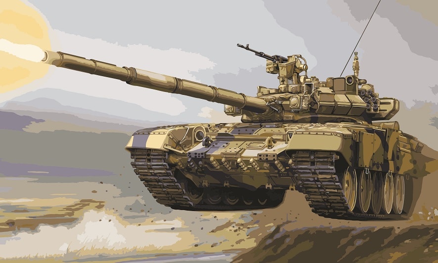 Military Tank Paint By Numbers