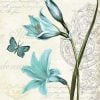 Blue Butterfly And Flowers Paint By Numbers