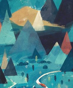 Blue Mountain Landscape Paint By Numbers