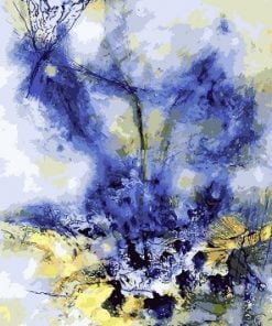 Blue Sand Abstract Paint By Numbers