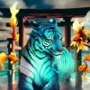 Blue Siberian Tiger Paint By Numbers