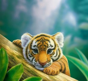 Tiger Cub Paint By Numbers