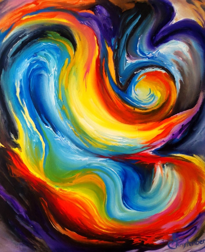 Abstract Colors Mix Paint By Numbers