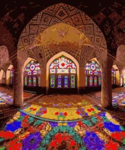 Nasir Al Mulk Mosque Paint By Numbers
