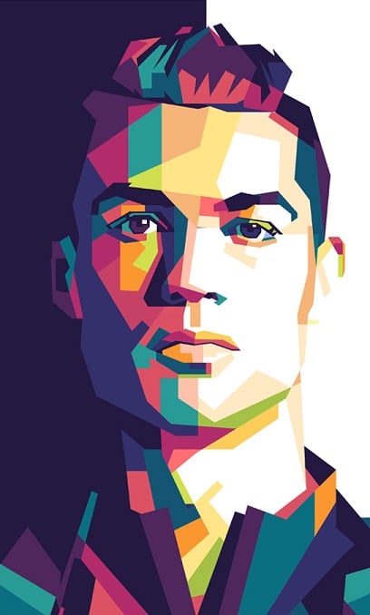 Cristiano Ronaldo Pop Art Paint By Numbers - Numeral Paint Kit