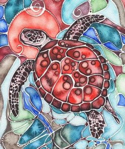 Econ Sea Turtle Animals Paint By Numbers