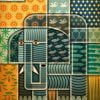 Patchwork Elephant Paint By Numbers