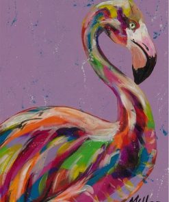 Colorful Flamingo Paint By Numbers