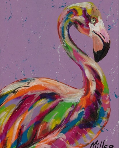 Colorful Flamingo Paint By Numbers