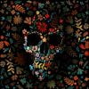 Colorful Floral Skull Paint By Numbers