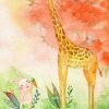 Giraffe And Rabbit Paint By Numbers