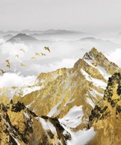 Golden Mountains Paint By Numbers