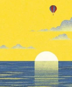 Air Balloon Over Sunset Paint By Numbers