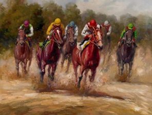 Horse Racing Paint By Numbers