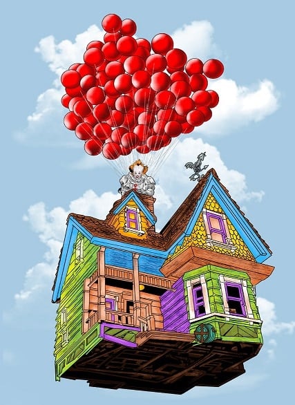 Balloons Up House Paint By Numbers
