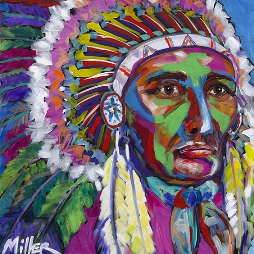 Colorful Native Indian Paint By Numbers