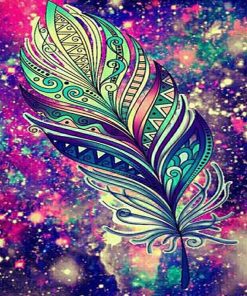 Galaxy Feather Paint By Numbers