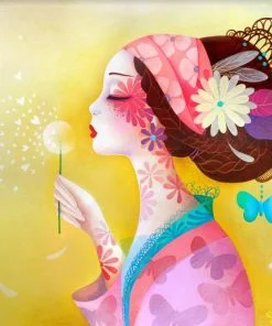 Chinese Anime Girl Paint By Numbers