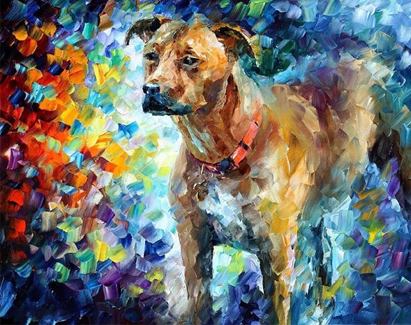 Leonid Afremov Dog Paint By Numbers