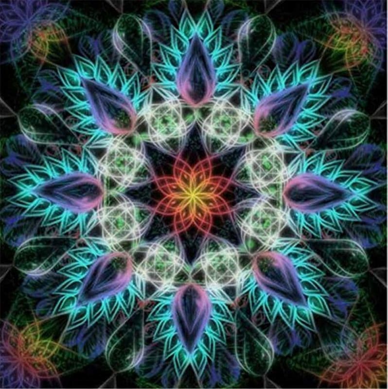 Flower Mandala Paint By Numbers Numeral Paint Kit