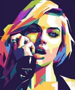 Margot Robbie Pop Art Paint By Numbers