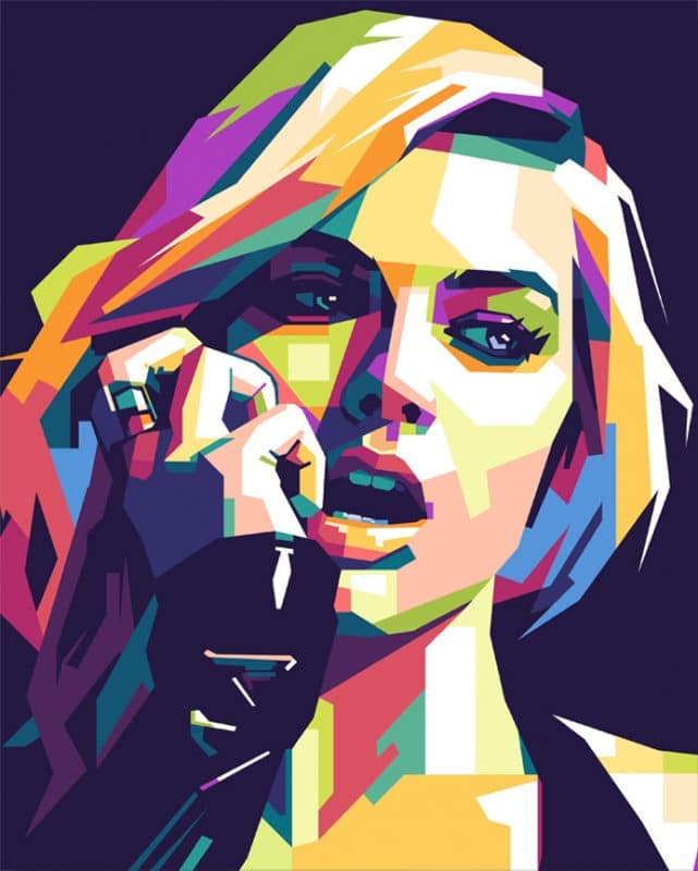 Margot Robbie Pop Art Paint By Numbers - Numeral Paint Kit