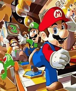 Super Mario Game Paint By Numbers