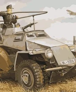 Military Panzer Paint By Numbers