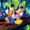Minnie And Mickey Mouse Paint By Numbers