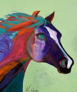 Multicolored Horse Paint By Numbers